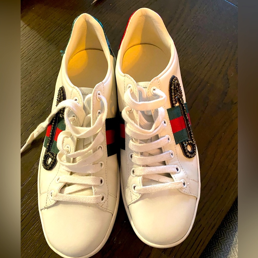 Gucci Ace Safety Pin Sneakers